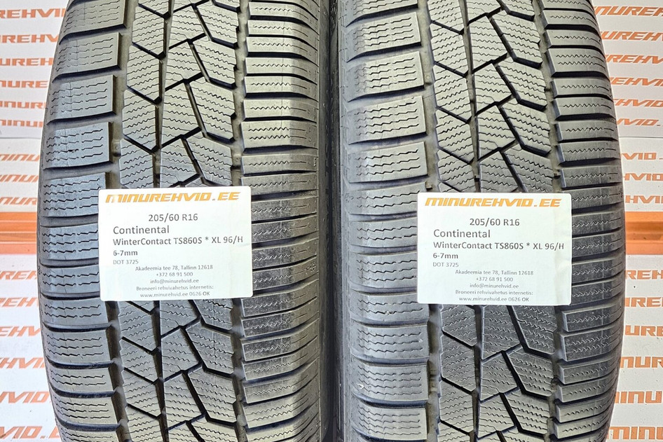 Kasutatud lamellrehv 205/60R16 Continental WinterContact TS860S * XL 96/H