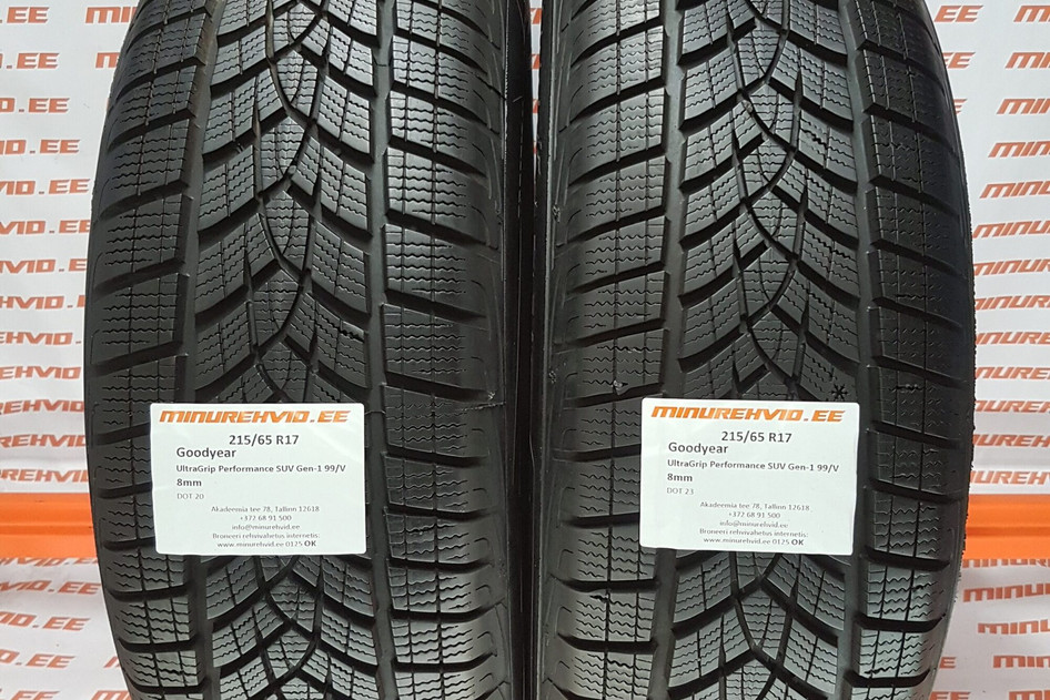 Used studless winter tire 215/65R17 GoodYear UltraGrip Performance SUV Gen-1 99/V