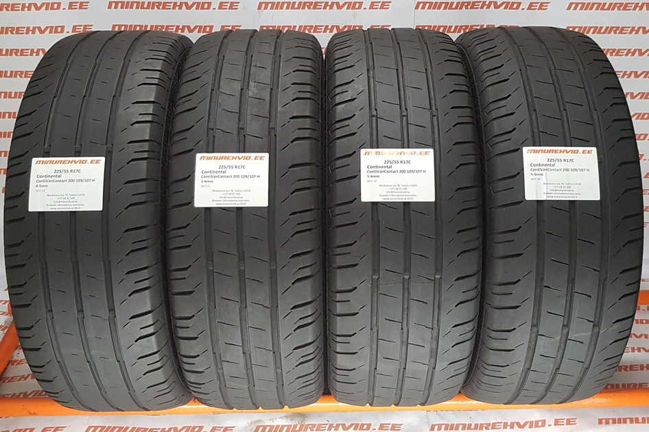 Kasutatud suverehv 225/55R17 Continental ContiVanContact 200 109/107 H.