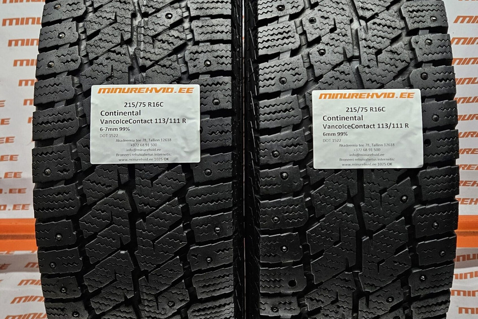 Used studded tire 215/75R16 Continental VancoIceContact 113/111 R