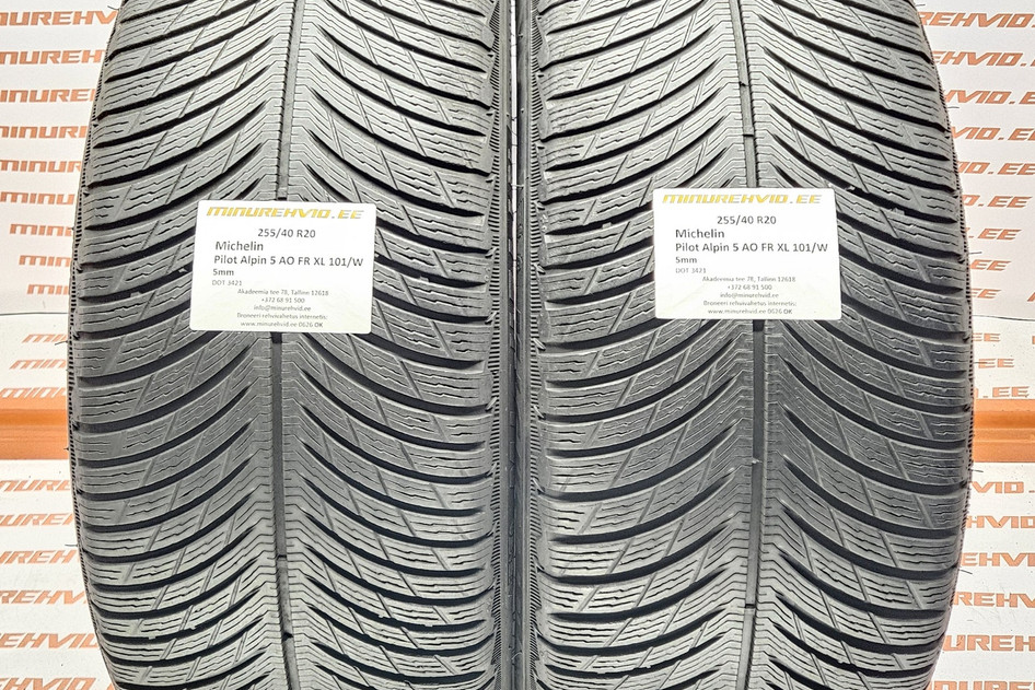 Kasutatud lamellrehv 255/40R20 Michelin Pilot Alpin 5 AO FR XL 101/W