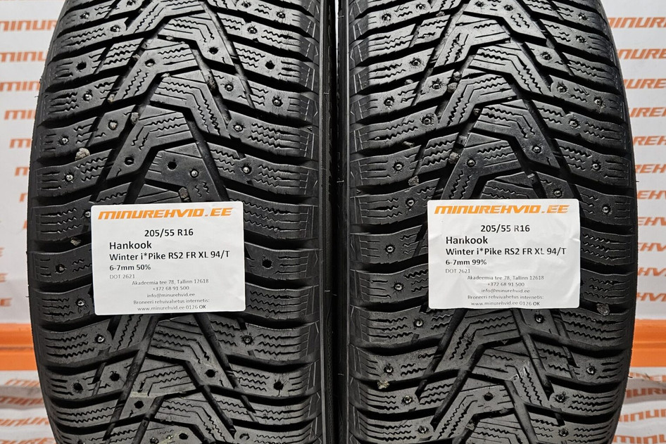 Подержанный шипованная шина 205/55R16 Hankook Winter i*Pike RS2 FR XL 94/T