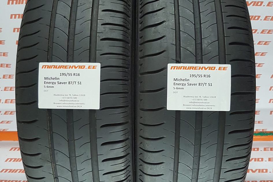 Used summer tire 195/55R16 Michelin Energy Saver 87/T