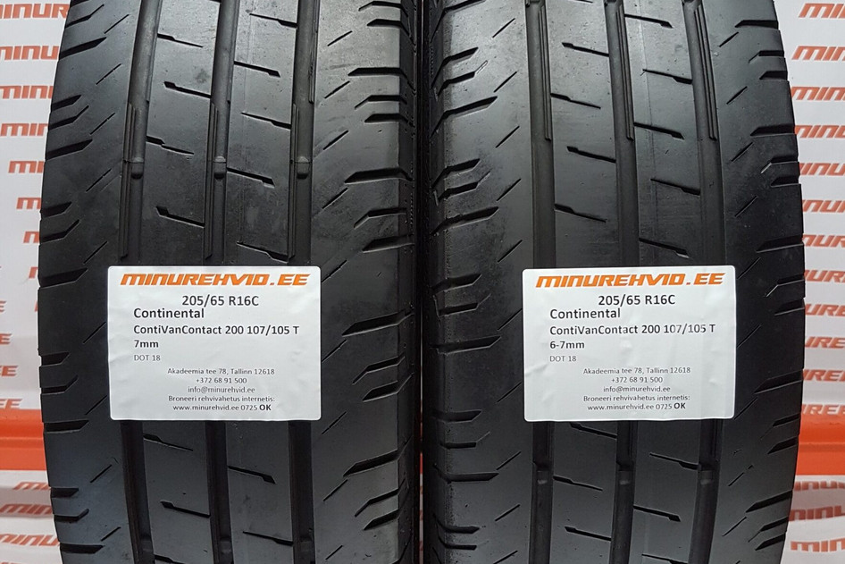 Kasutatud suverehv 205/65R16 Continental ContiVanContact 200 107/105 T.