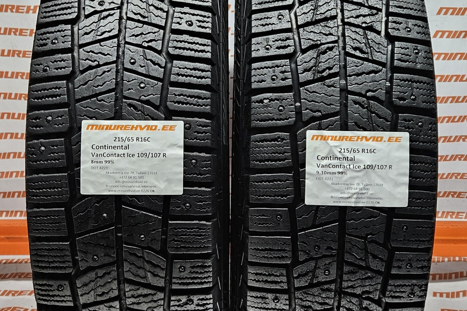 Kasutatud naastrehv 215/65R16 Continental VanContact Ice 109/107 R 4221