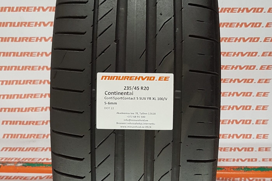 Kasutatud suverehv 235/45R20 Continental ContiSportContact 5 SUV FR XL 100/V