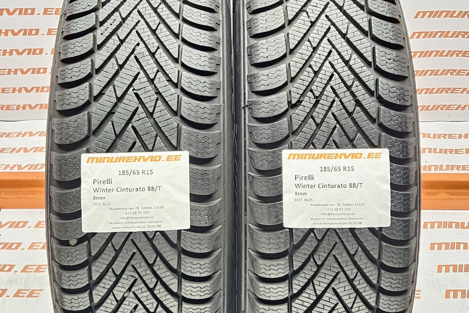 Kasutatud lamellrehv 185/65R15 Pirelli Winter Cinturato 88/T