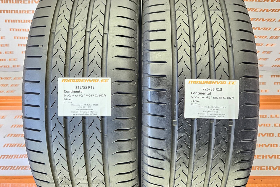 Kasutatud suverehv 225/55R18 Continental EcoContact 6Q * MO FR XL 102/Y 2x2422 2x3324