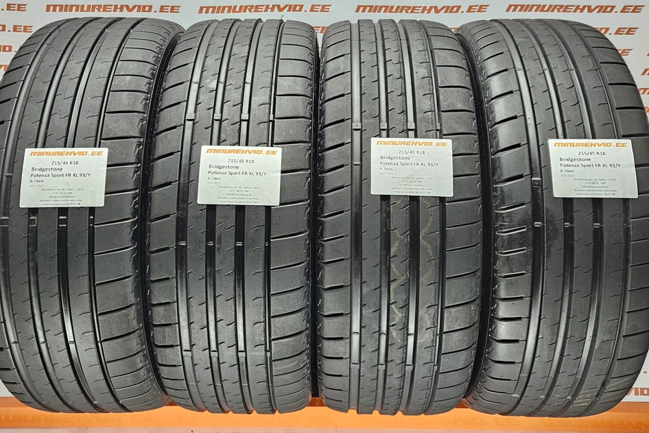 Used summer tire 215/45R18 Bridgestone Potenza Sport FR XL 93/Y
