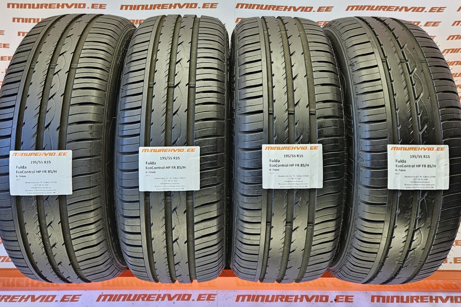 Подержанный летняя шина 195/55R15 Fulda EcoControl HP FR 85/H