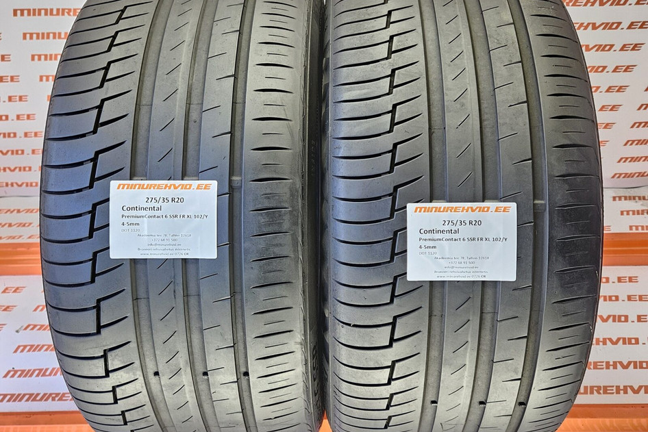 Used summer tire 275/35R20 Continental PremiumContact 6 SSR FR XL 102/Y