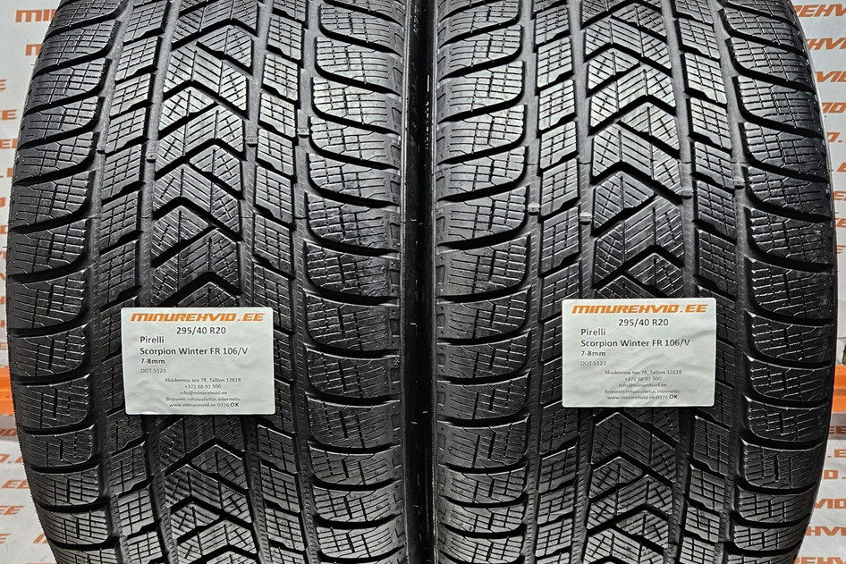 Used studless winter tire 295/40R20 Pirelli Scorpion Winter FR 106/V