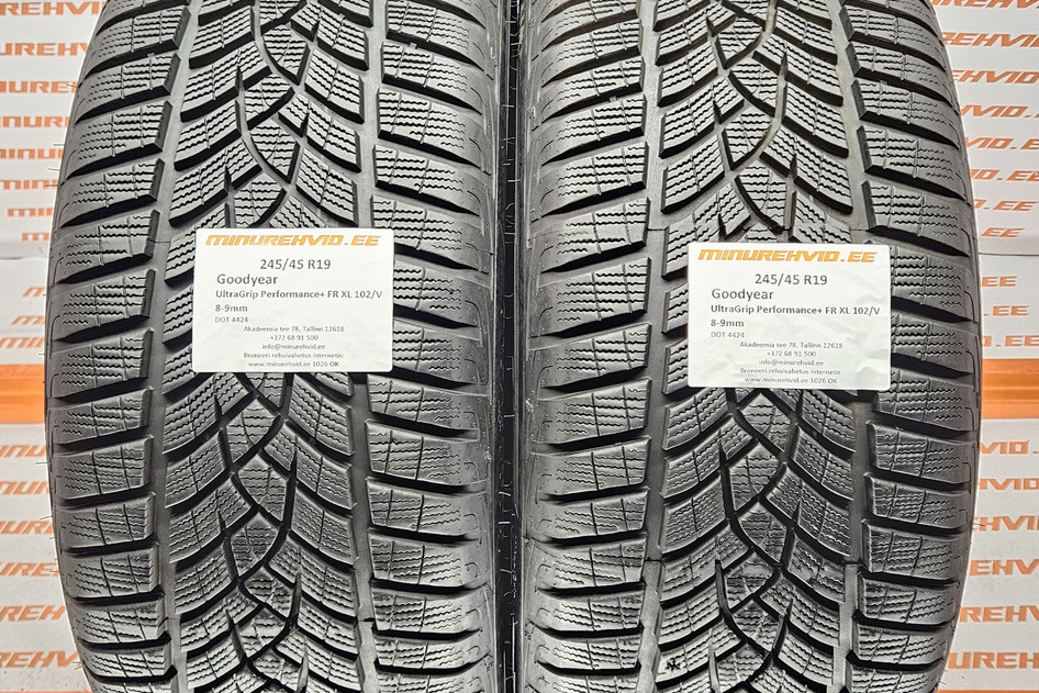 Подержанный нешипованная шина 245/45R19 GoodYear UltraGrip Performance+ FR XL 102/V
