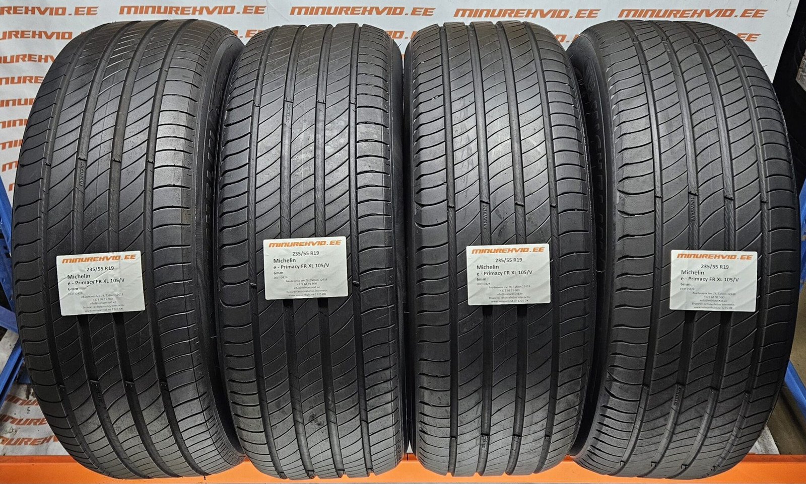 thumbnail image 2 of Set Of 4 Used 235/55R19 Michelin Primacy A/S Tires – 5.5/32 Tread, All-Season 2 of 5
