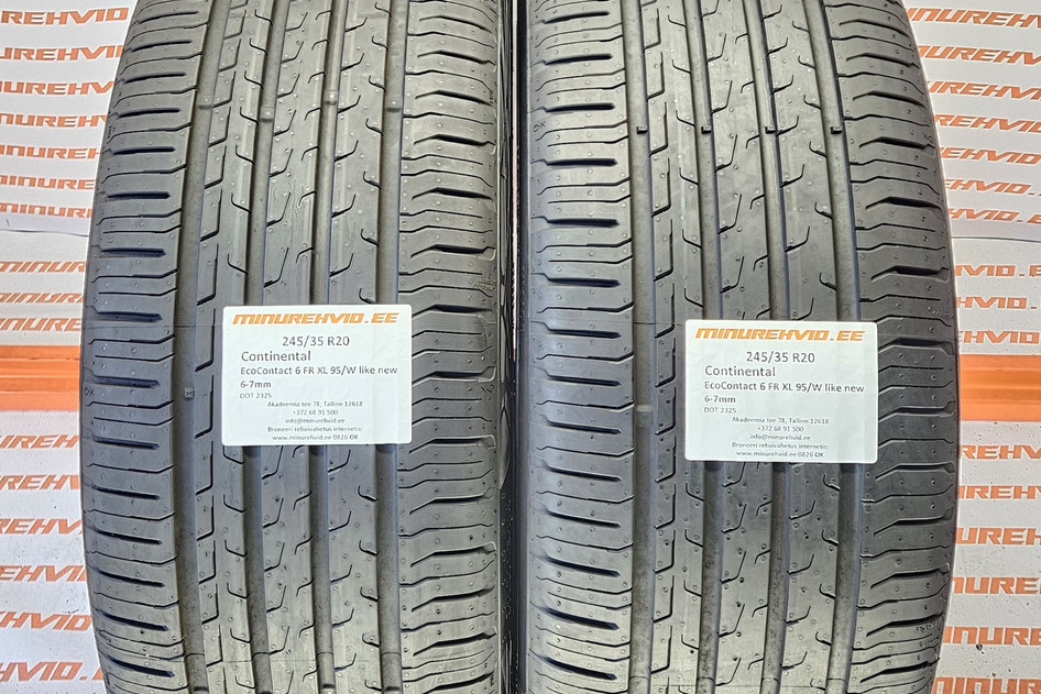 Kasutatud suverehv 245/35R20 Continental EcoContact 6 FR XL 95/W like new 2325