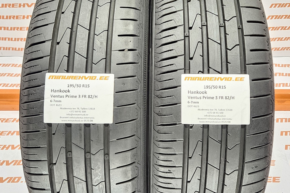 Used summer tire 195/50R15 Hankook Ventus Prime 3 FR 82/H