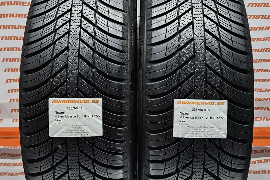 Used studless winter tire 235/60R18 Nexen N Blue 4Season SUV FR XL 107/V