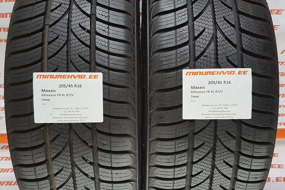 Used studless winter tire 205/45R16 Maxxis AllSeason FR XL 87/V