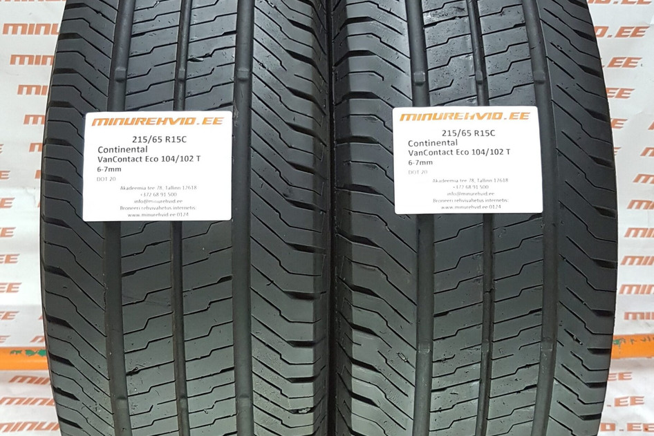 Used summer tire 215/65R15 Continental VanContact Eco 104/102 T