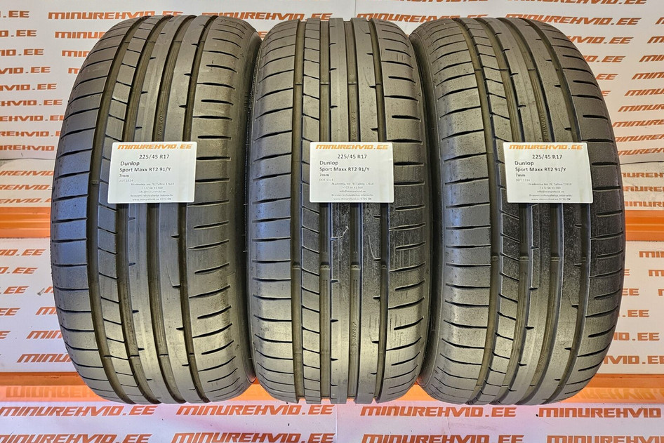 Used summer tire 225/45R17 Dunlop Sport Maxx RT2 91/Y