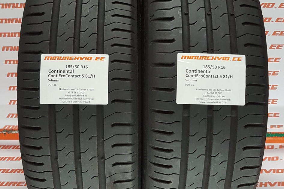 Used summer tire 185/50R16 Continental ContiEcoContact 5 81/H
