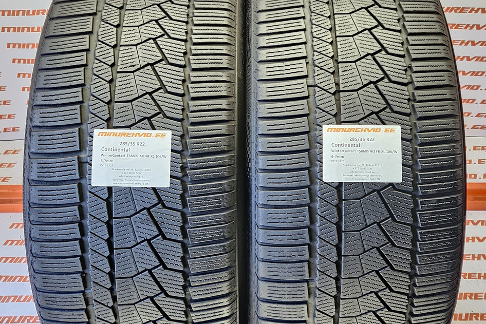 Used studless winter tire 285/35R22 Continental WinterContact TS860S AO FR XL 106/W