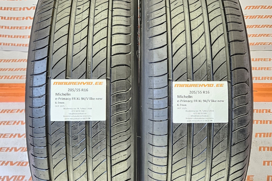 Kasutatud suverehv 205/55R16 Michelin e * Primacy FR XL 94/V like new 3125