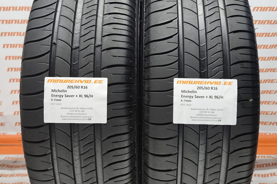 Подержанный летняя шина 205/60R16 Michelin Energy Saver + XL 96/H 1622