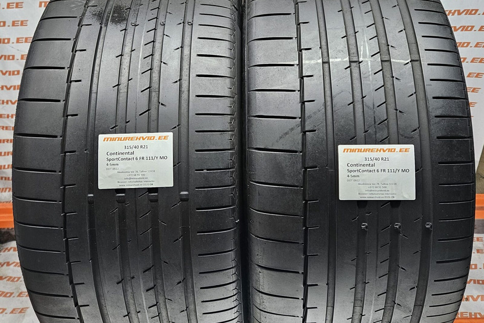 Kasutatud suverehv 315/40R21 Continental SportContact 6 FR 111/Y MO 0922