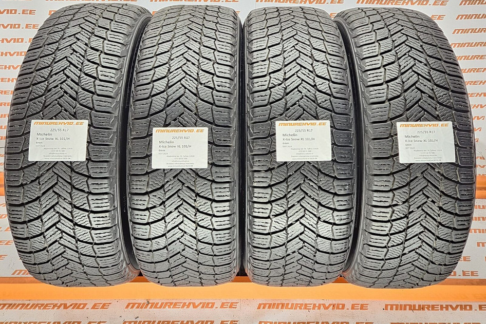 Used studless winter tire 225/55R17 Michelin X-Ice Snow XL 101/H