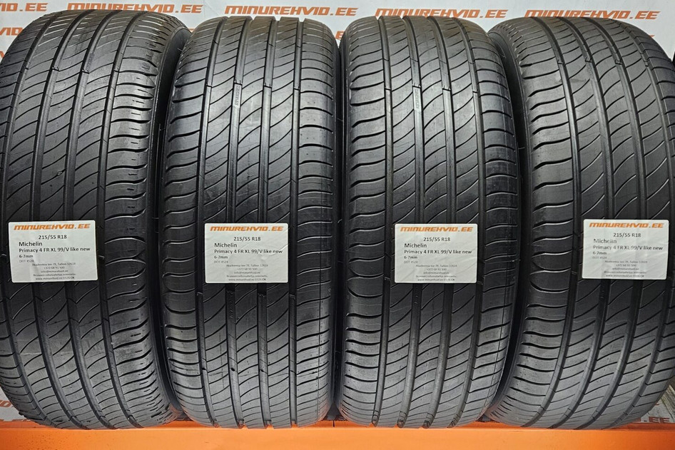 Naudota summer tire 215/55R18 Michelin Primacy 4 FR XL 99/V like new