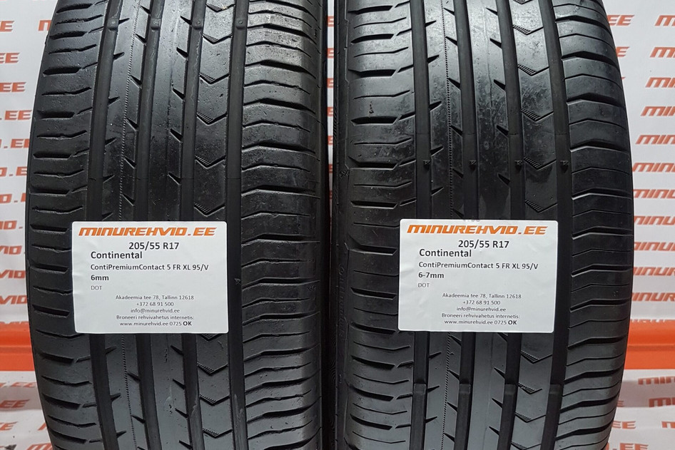 Kasutatud suverehv 205/55R17 Continental ContiPremiumContact 5 FR XL 95/V