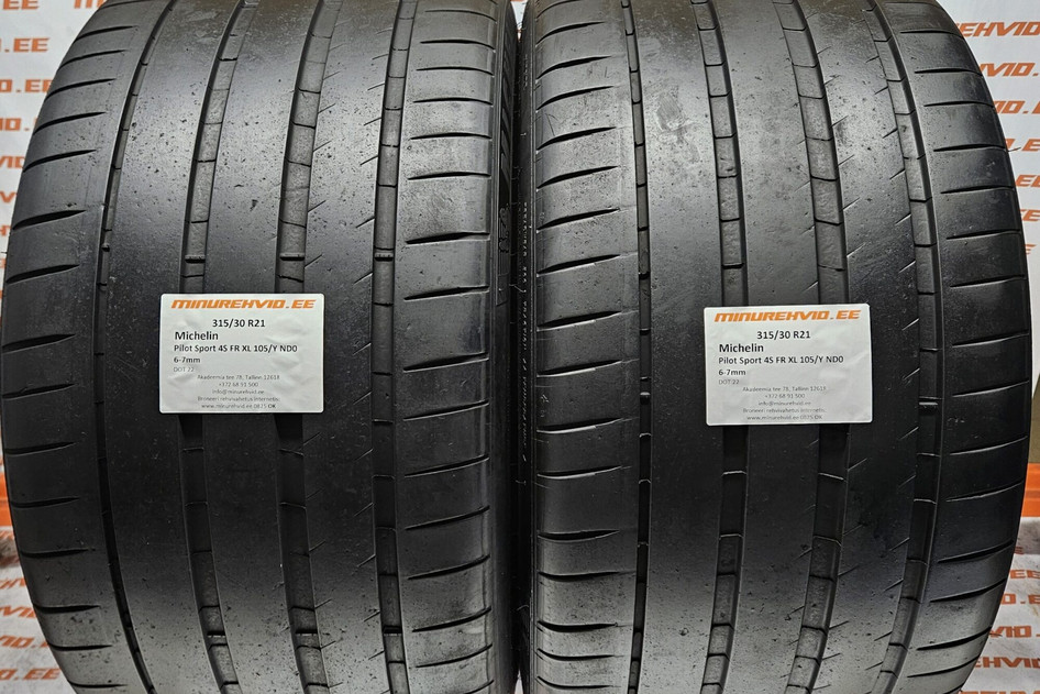 Used summer tire 315/30R21 Michelin Pilot Sport 4S FR XL 105/Y ND0