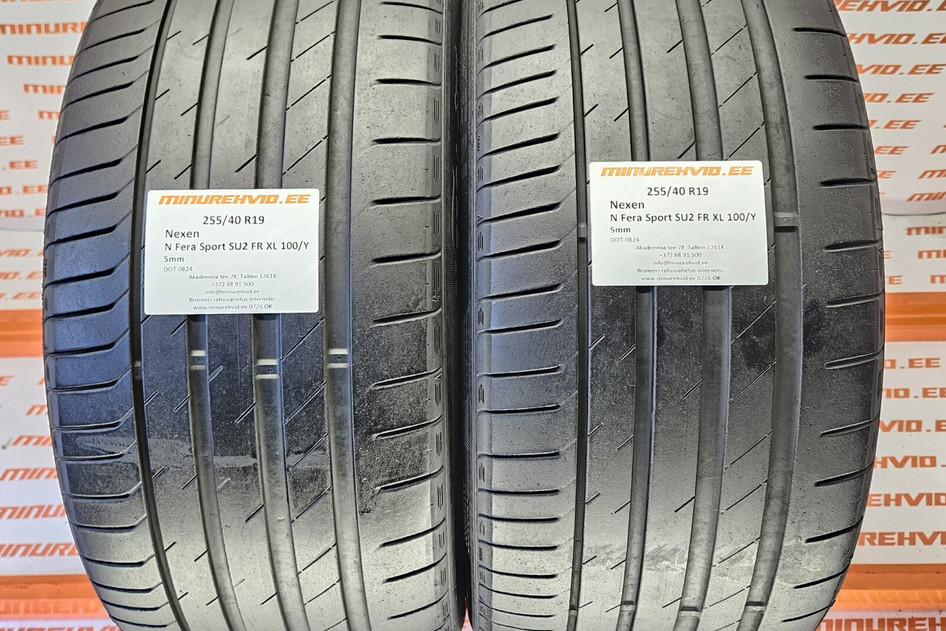Used summer tire 255/40R19 Nexen N Fera Sport SU2 FR XL 100/Y