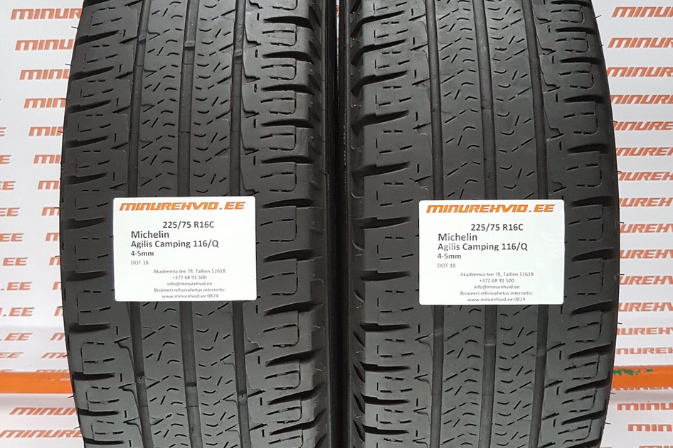 Used summer tire 225/75R16 Michelin Agilis Camping 116/Q