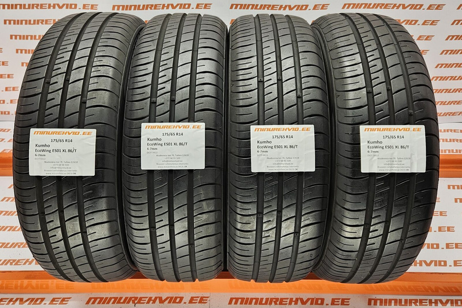 Used summer tire 175/65R14 Kumho EcoWing ES01 XL 86/T 0422