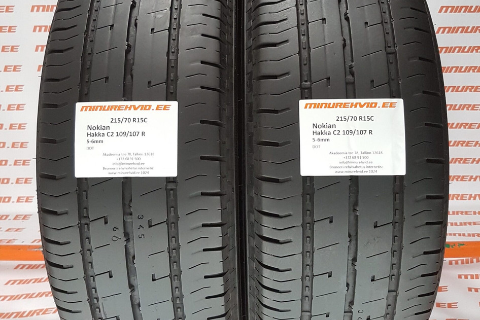 Used summer tire 215/70R15 Nokian Hakka C2 109/107 R