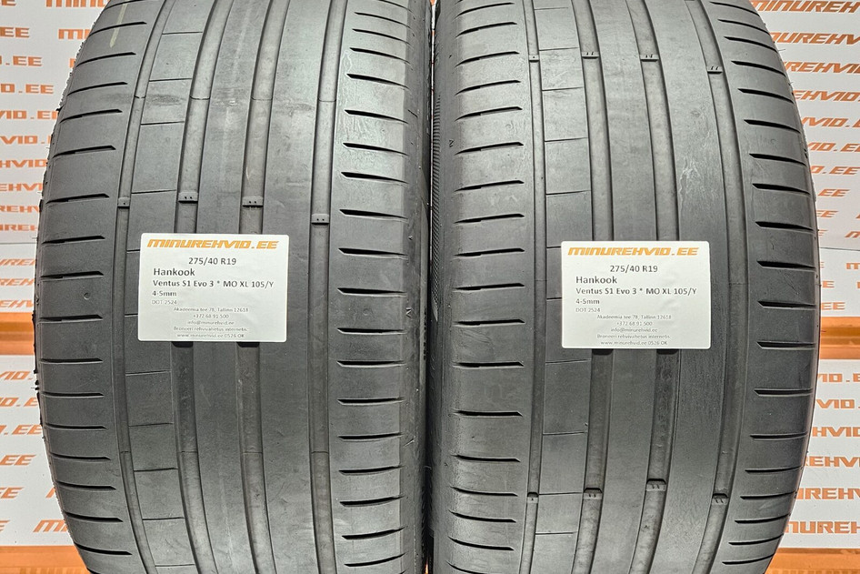 Подержанный летняя шина 275/40R19 Hankook Ventus S1 Evo 3 * MO XL 105/Y
