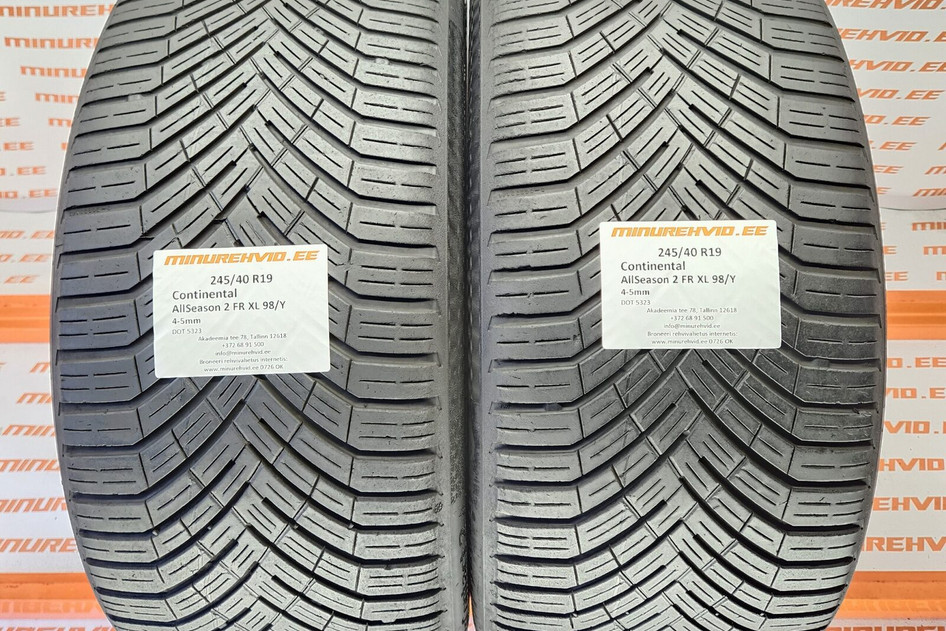 Used summer tire 245/40R19 Continental AllSeason 2 FR XL 98/Y