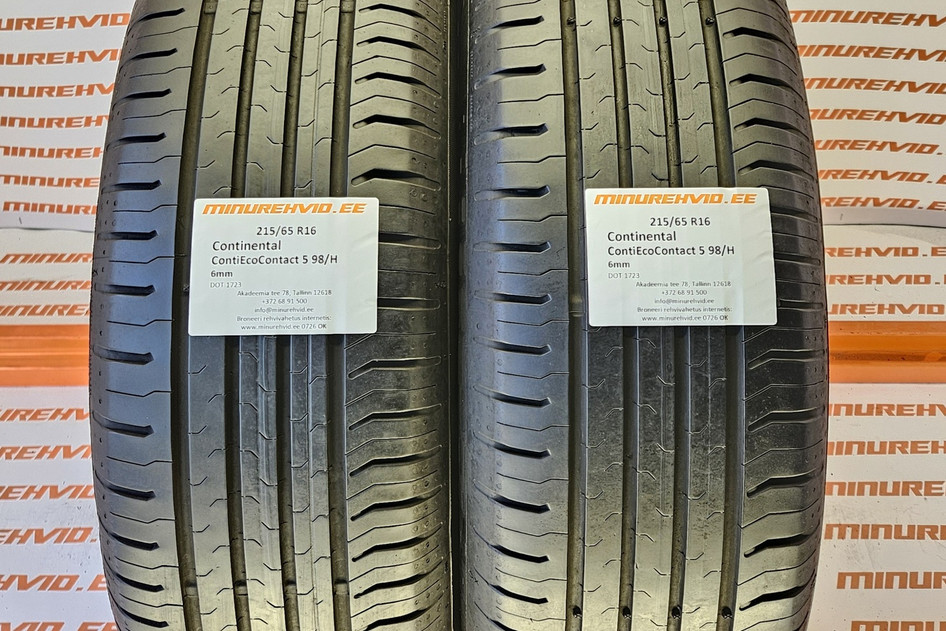 Used summer tire 215/65R16 Continental ContiEcoContact 5 98/H