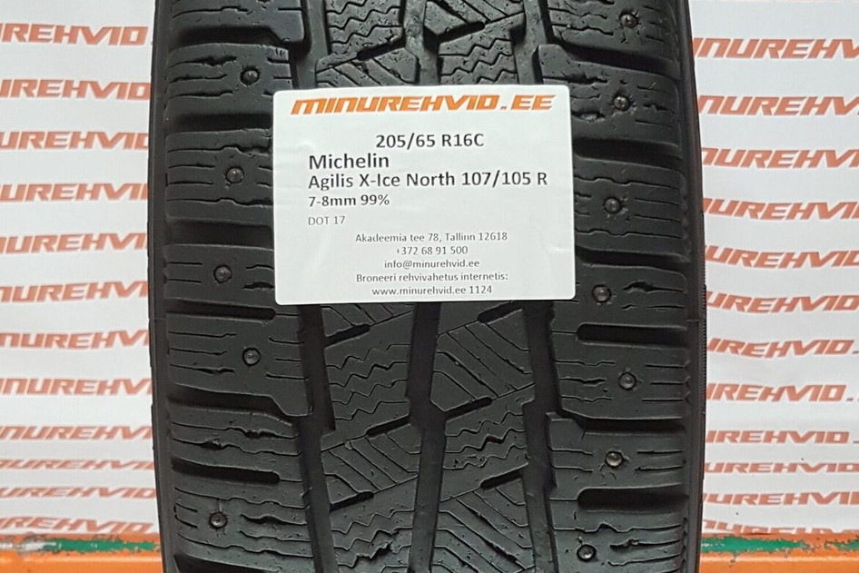 Used studded tire 205/65R16 Michelin Agilis X-Ice North 107/105 R