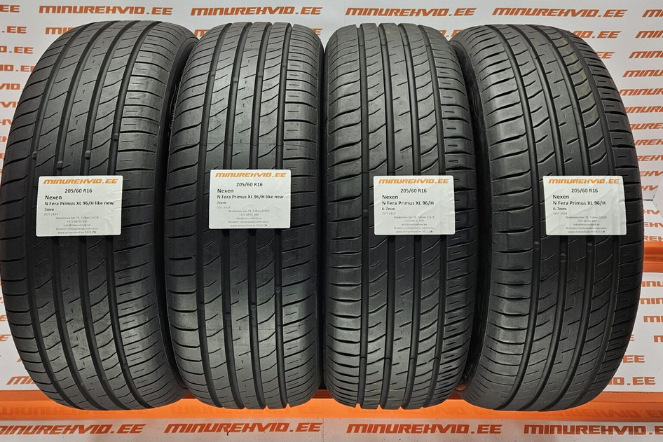 Used summer tire 205/60R16 Nexen N Fera Primus XL 96/H 2424