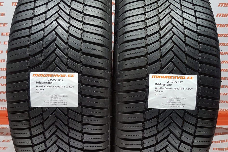 Used summer tire 235/55R17 Bridgestone WeatherControl A005 FR XL 103/V