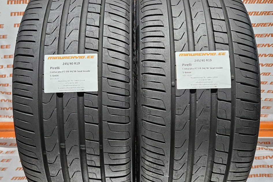 Used summer tire 245/40R19 Pirelli Cinturato P7 FR 94/W Seal Inside
