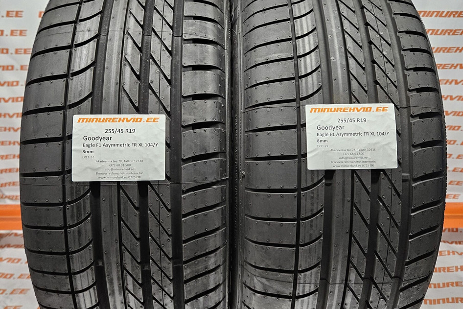 Kasutatud suverehv 255/45R19 GoodYear Eagle F1 Asymmetric FR XL 104/Y.