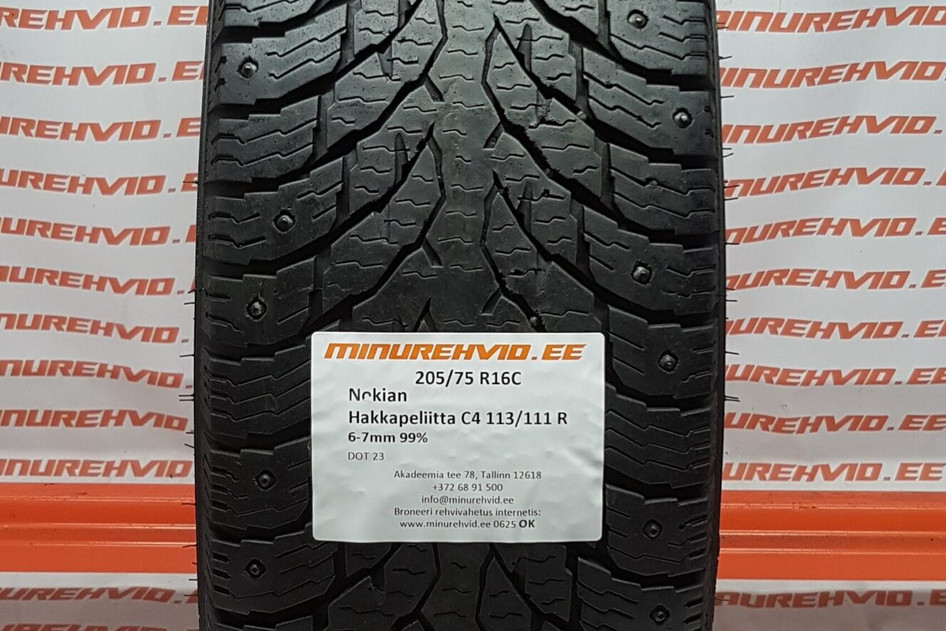 Used studded tire 205/75R16 Nokian Hakkapeliitta C4 113/111 R