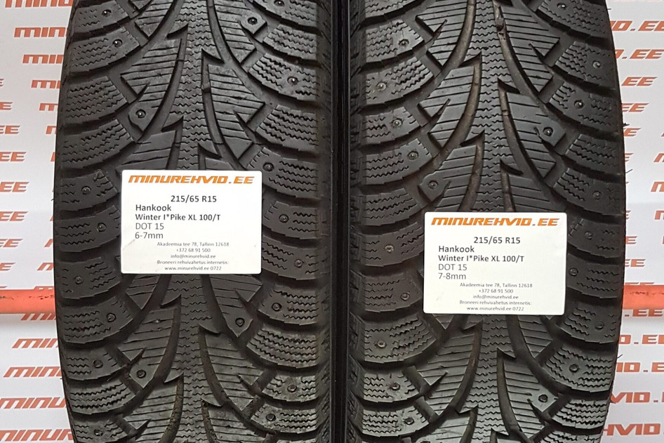 Used studded tire 215/65R15 Hankook Winter I Pike XL 100/T