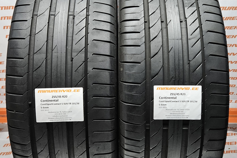 Kasutatud suverehv 255/45R20 Continental ContiSportContact 5 SUV FR 101/W