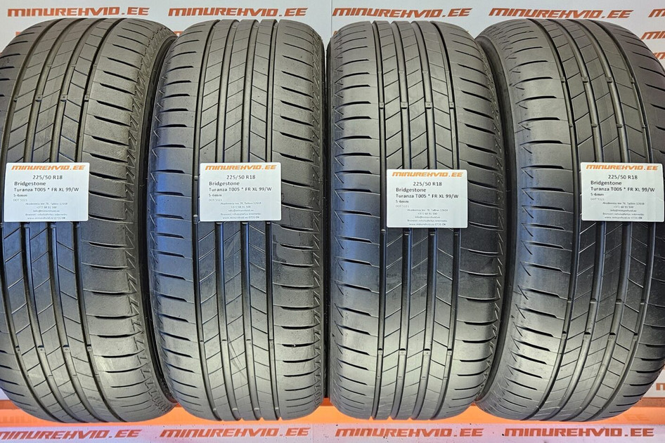 Used summer tire 225/50R18 Bridgestone Turanza T005 * FR XL 99/W