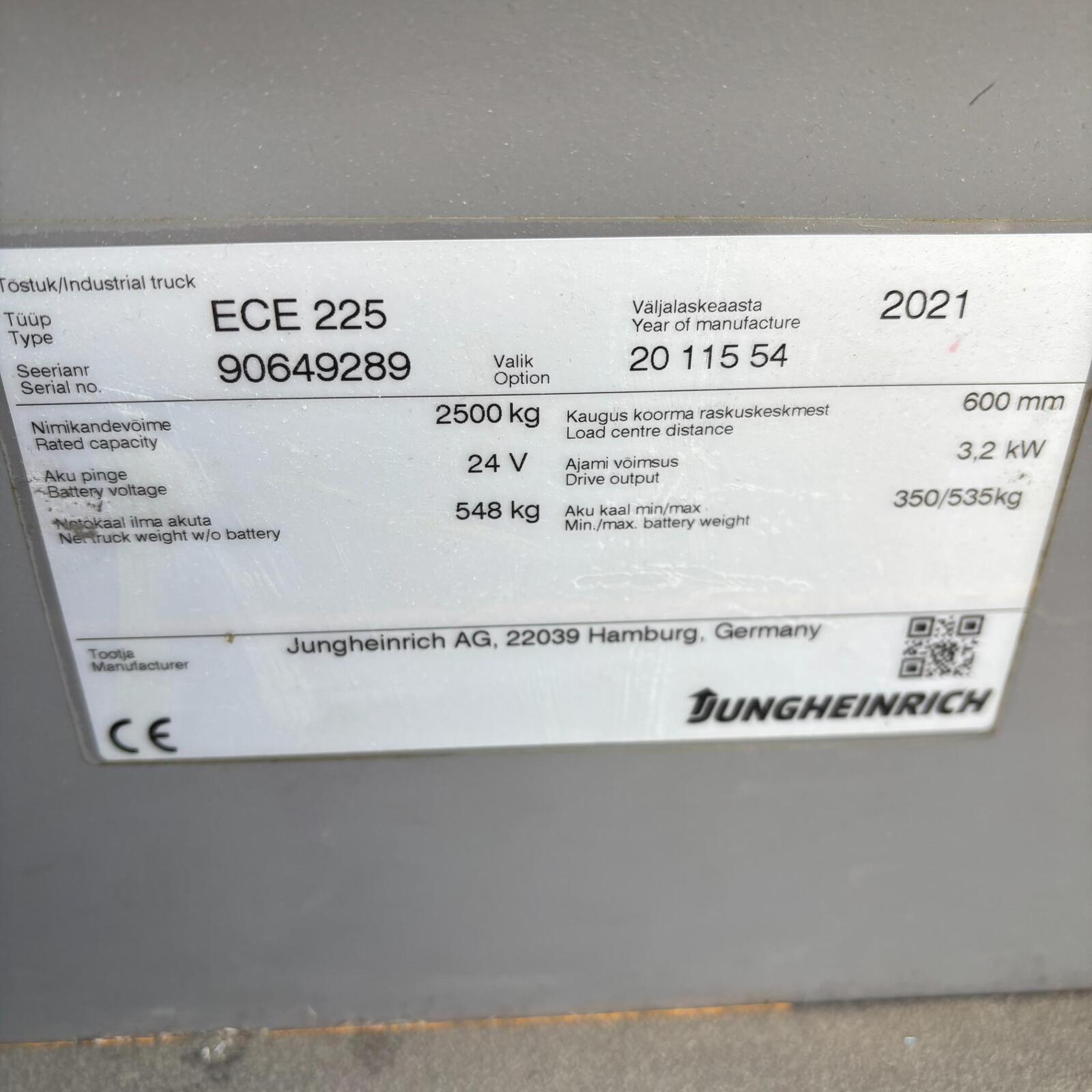 Jungheinrich ECE 225 1150, kuva 6/6